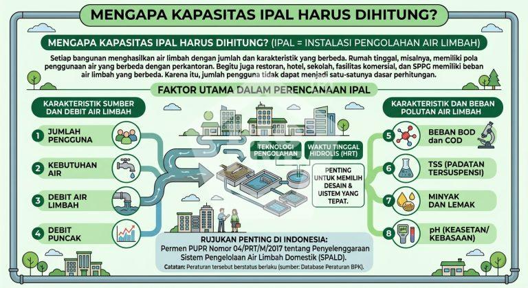 Cara Menentukan Kapasitas IPAL Berdasarkan Jumlah Pengguna dan Debit Air Limbah